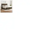 vidaXL Sommier à lattes de lit avec matelas Marron foncé 160x200 cm