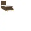 vidaXL Sommier à lattes de lit avec matelas Marron foncé 100x200 cm