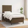 vidaXL Sommier à lattes de lit avec matelas Marron foncé 90x190 cm