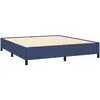 vidaXL Sommier à lattes de lit avec matelas Bleu 180x200 cm Tissu