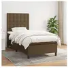 vidaXL Sommier à lattes de lit avec matelas Marron foncé 80x200 cm