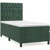 vidaXL Sommier à lattes de lit et matelas Vert foncé 80x200 cm Velours
