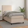 vidaXL Sommier à lattes de lit avec matelas Cappuccino 90x190 cm