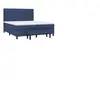 vidaXL Sommier à lattes de lit avec matelas Bleu 180x200 cm Tissu