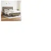 vidaXL Sommier à lattes de lit avec matelas Taupe 200x200 cm Tissu