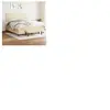 vidaXL Sommier à lattes de lit avec matelas Crème 180x200 cm Tissu
