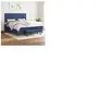 vidaXL Sommier à lattes de lit avec matelas Bleu 180x200 cm Tissu