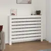 vidaXL Cache-radiateur Blanc 108,5x19x84 cm Bois massif de pin