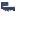 vidaXL Sommier à lattes de lit avec matelas Bleu 140x190 cm Tissu