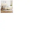 vidaXL Sommier à lattes de lit avec matelas Crème 180x200 cm Tissu