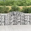 vidaXL Paniers à gabions arqués 9 pcs 300x50x100/120 cm fer galvanisé