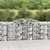 vidaXL Paniers à gabions arqués 5 pcs 300x50x100/120 cm fer galvanisé