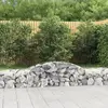 vidaXL Paniers à gabions arqués 5 pcs 300x50x40/60 cm fer galvanisé