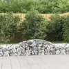 vidaXL Paniers à gabions arqués 8 pcs 300x50x40/60 cm fer galvanisé
