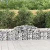 vidaXL Paniers à gabions arqués 8 pcs 300x50x60/80 cm fer galvanisé