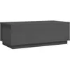 vidaXL Table basse Gris 100x50x35 cm Bois massif de pin