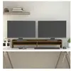 vidaXL Support de moniteur Marron miel 100x24x16 cm Bois de pin solide