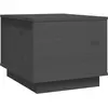 vidaXL Table basse Gris 40x50x35 cm Bois massif de pin