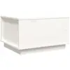 vidaXL Table basse Blanc 60x50x35 cm Bois massif de pin