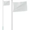 vidaXL Mât de drapeau sectionnel Argenté 6,23 m Aluminium