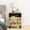 vidaXL Table de chevet 50x33x62cm Bois de récupération et d'ingénierie