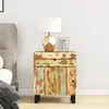 vidaXL Table de chevet 50x33x60cm Bois de récupération et d'ingénierie