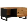 vidaXL Table basse 80x50x40 cm Bois d'acacia solide et d'ingénierie