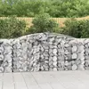 vidaXL Paniers à gabions arqués 5 pcs 400x50x100/120 cm Fer galvanisé