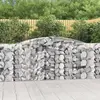 vidaXL Paniers à gabions arqués 8 pcs 400x50x100/120 cm Fer galvanisé