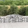 vidaXL Paniers à gabions arqués 10 pcs 400x50x60/80 cm Fer galvanisé