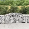 vidaXL Paniers à gabions arqués 6 pcs 400x50x80/100 cm Fer galvanisé