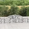 vidaXL Paniers à gabions arqués 20 pcs 300x30x60/80 cm Fer galvanisé