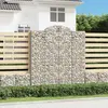 vidaXL Paniers à gabions arqués 10 pcs 200x50x220/240 cm Fer galvanisé