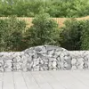 vidaXL Paniers à gabions arqués 8 pcs 300x30x60/80 cm Fer galvanisé