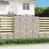 vidaXL Paniers à gabions arqués 8 pcs 200x50x200/220 cm Fer galvanisé