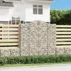 vidaXL Paniers à gabions arqués 9 pcs 200x50x200/220 cm Fer galvanisé