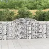 vidaXL Paniers à gabions arqués 15 pcs 300x30x100/120 cm fer galvanisé