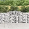 vidaXL Paniers à gabions arqués 4 pcs 300x30x100/120 cm fer galvanisé