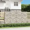 vidaXL Paniers à gabions arqués 13 pcs 300x50x180/200 cm fer galvanisé