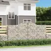 vidaXL Paniers à gabions arqués 30 pcs 300x50x140/160 cm fer galvanisé