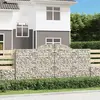 vidaXL Paniers à gabions arqués 8 pcs 300x50x140/160 cm fer galvanisé