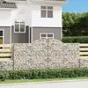 vidaXL Paniers à gabions arqués 2 pcs 300x50x140/160 cm fer galvanisé