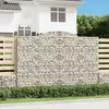 vidaXL Paniers à gabions arqués 6 pcs 300x50x200/220 cm fer galvanisé