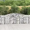 vidaXL Paniers à gabions arqués 8 pcs 400x30x80/100 cm Fer galvanisé