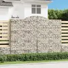 vidaXL Paniers à gabions arqués 12 pcs 300x50x220/240 cm fer galvanisé