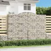 vidaXL Paniers à gabions arqués 11 pcs 300x50x220/240 cm fer galvanisé