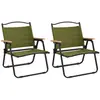 vidaXL Chaises de camping 2 pcs Vert 54x43x59 cm Tissu Oxford