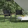 vidaXL Chaises de camping 2 pcs Noir 54x55x78 cm Tissu Oxford