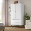 vidaXL Garde-robe MOLDE Blanc 90x55x175 cm Bois massif de pin