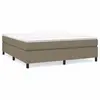 vidaXL Sommier à lattes de lit avec matelas Taupe 160x200 cm Tissu